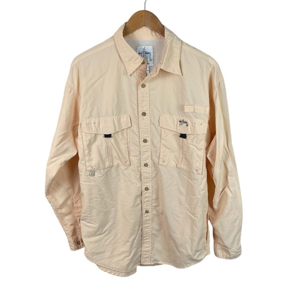 BF478 Men’s Guy Harvey AFTCO Vented Performance Fishing Gear Shirt L - Picture 2 of 5